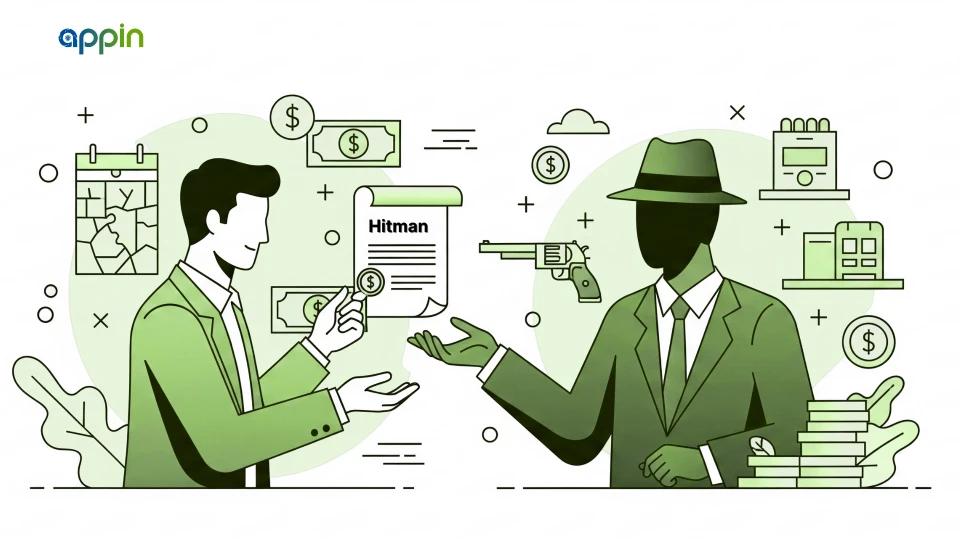 Searching for anything related to hiring a hitman or paying for illegal activities