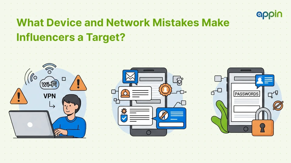 What Device and Network Mistakes Make Influencers a Target?