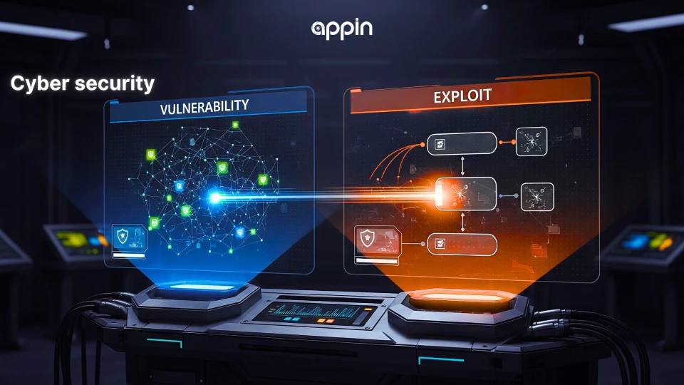 Are vulnerability and exploit the same in cybersecurity