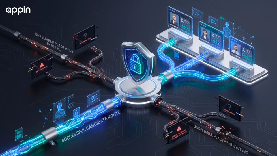 How does Appin's placement support compare to other institutes for interview pipeline