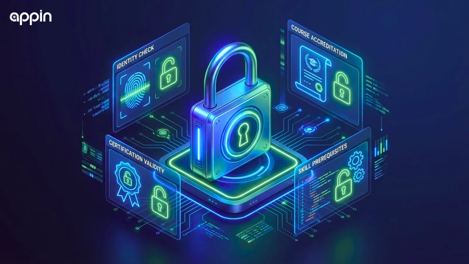 What enrollment criteria should you verify before choosing a certified cybersecurity course