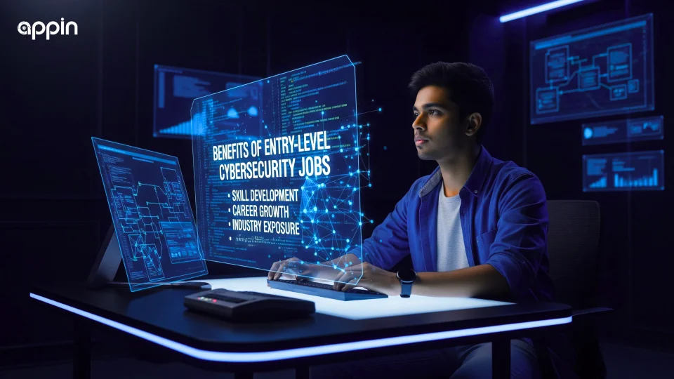 What additional benefits and compensation do entry level cybersecurity jobs include