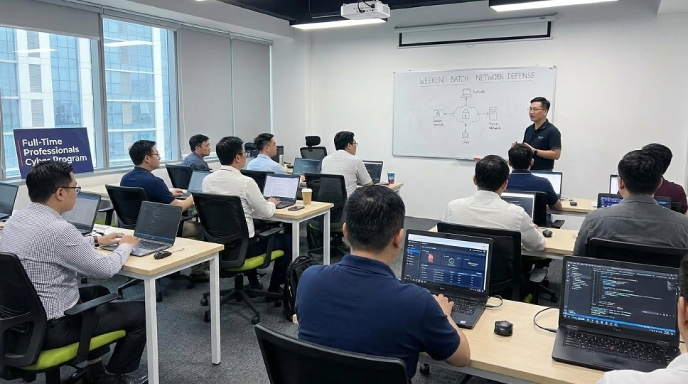 What skills are taught in weekend cyber security courses?