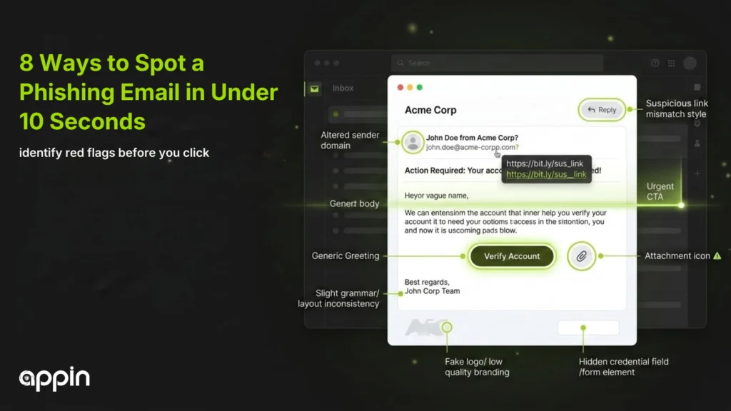 8 Ways to Spot a Phishing Email in Under 10 Seconds