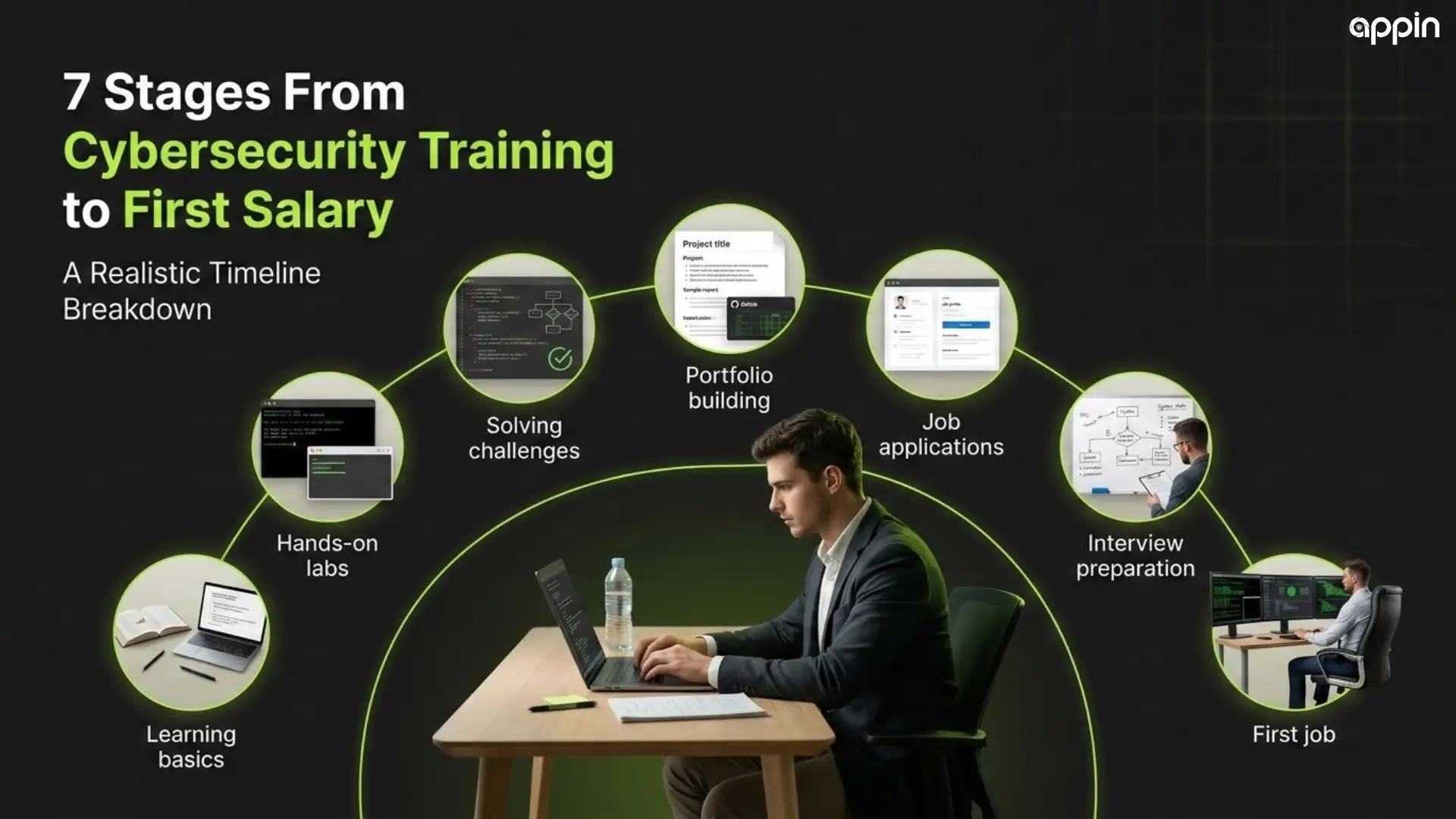 What Are the 7 Stages From Cybersecurity Training to First Salary in a Realistic Timeline?