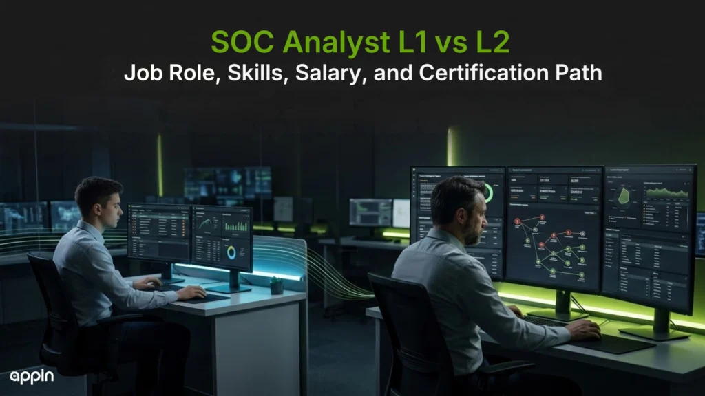 SOC Analyst L1 vs L2: Job Role, Skills, Salary, and Certification Path